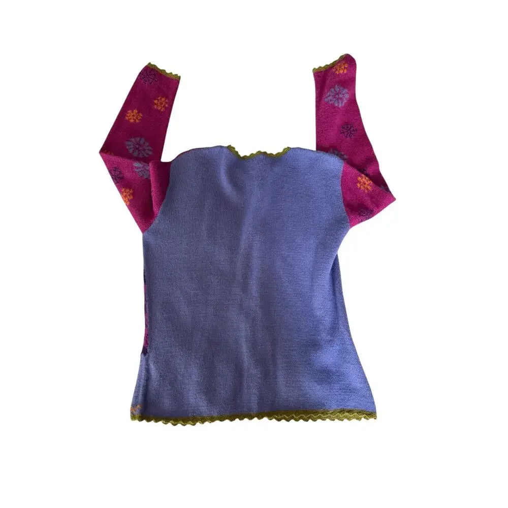 Alpaca Imports Hand Made Peruvian Knit Cardigan - Picture 3 of 5